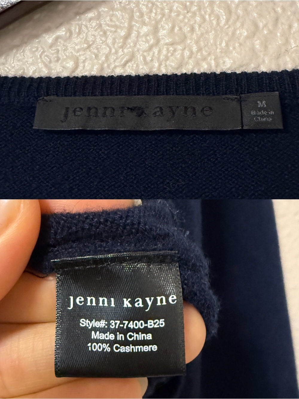 Jenni Kayne Cashmere Finley Cardigan Cropped Spring Cardigan Effortless Chic M - Picture 11 of 11